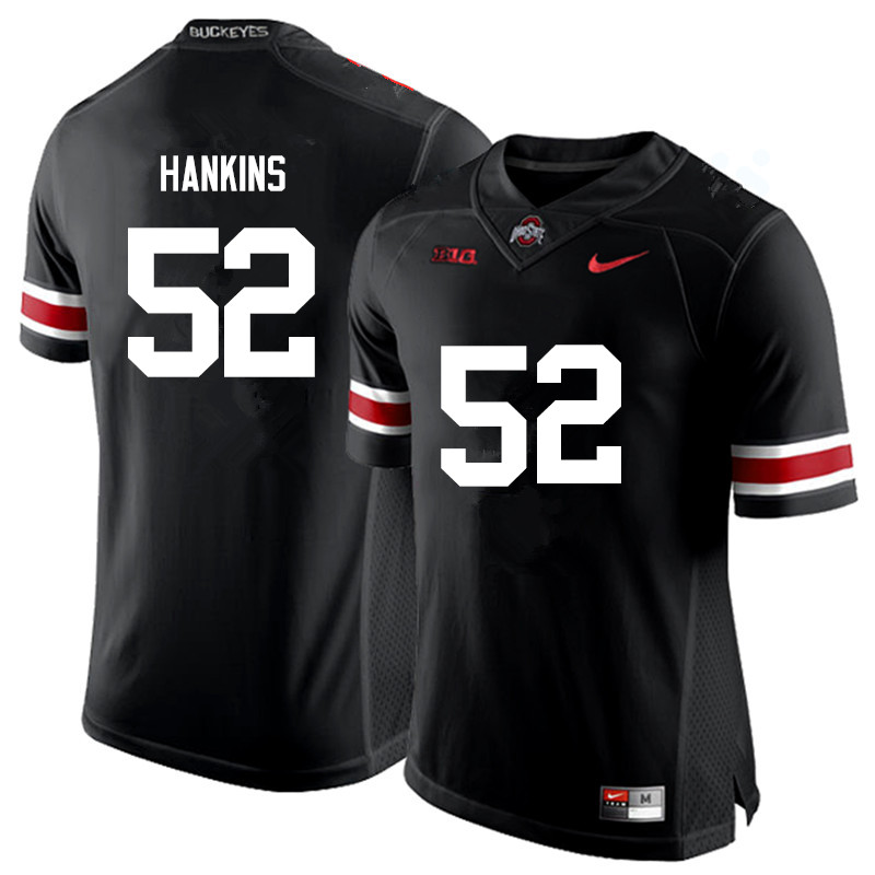 Ohio State Buckeyes #52 Johnathan Hankins College Football Jerseys Game-Black